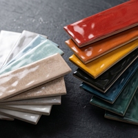 Carreaux en céramique pour la maison 75*300mm, carreaux de couleur style métro pour les murs de la salle de bain, intérieur