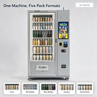 Distributeur automatique combiné de boissons réfrigérées et de collations avec service 24h/24, paiement par billets et pièces, fourni par un fabricant chinois