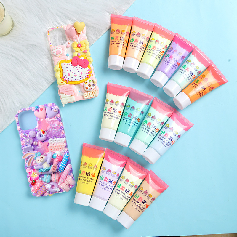 Лидер продаж, 43 цвета, 50 мл, чехол для телефона, Материалы для творчества «сделай сам», клей для имитации крема