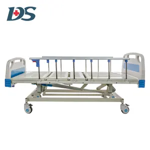 फ़ैक्टरी थोक में बड़ी संख्या में 3 क्रैंक मैनुअल अस्पताल बिस्तर, सस्ते तीन-फ़ंक्शन मेडिकल बेड