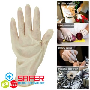 ถุงมือยางแบบผงแป้งตรวจสอบให้ความอบอุ่นถุงมือกันน้ำ - Product Image 2