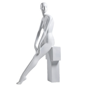 New Fashion <strong>Female</strong> Mannequin White Abstract Body <strong>Dummy</strong> Fiberglass and <strong>Plastic</strong> Display for Clothing Mannequin - Product Image 4