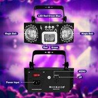 Wuzstar Lumière stroboscopique DJ colorée avec trépied, activée par le son, pour fêtes, anniversaires, karaoké à domicile, éclairage de scène intérieur/extérieur
