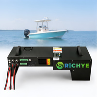 Batterie marine LiFePO4 48V 200Ah pour bateau, yacht, alimentation électrique, performance longue durée, BMS intelligent, OEM ODM, directement de l'usine