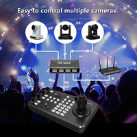 Controlador de Cámara PTZ Lilliput con Joystick IP RS232/485, Teclado, Conmutador, Alimentación PoE para Cámara de Conferencia, Transmisión en Vivo, CCTV