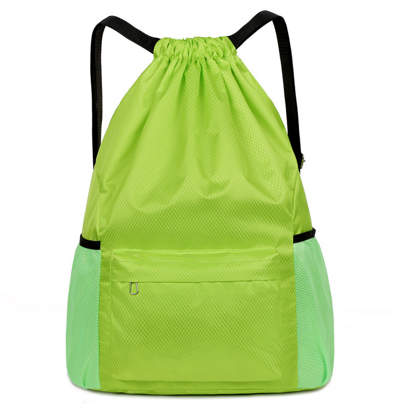 [Dry and Wet Separation Zipper Backpack] Green - Large Size