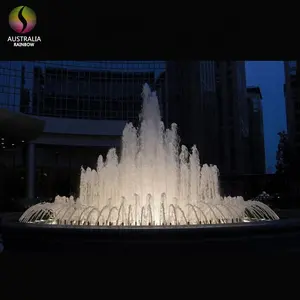 Fuente de agua de jardín de acero inoxidable, fácil Control, precio de fábrica, con música