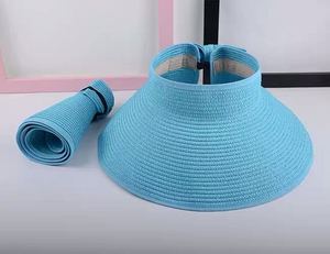 <strong>Womens</strong> <strong>Summer</strong> Sun Beach <strong>Hat</strong> Foldable Roll up Wide Brim Straw Lady Visor <strong>Hats</strong> Cap - Product Image 4
