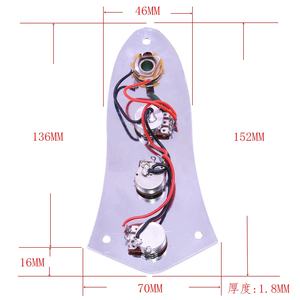 Placa de control precableada completamente cargada para <span class=keywords><strong>bajo</strong></span> de guitarra eléctrica al por mayor Placa de control precableada con arnés de cableado para <span class=keywords><strong>bajo</strong></span> - Product Image 3