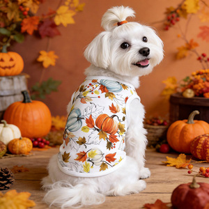Ropa para perros pequeños, chaleco de verano para perros Teddy Bear, ropa multicolor antidesprendible para mascotas de Acción de Gracias - Product Image 2