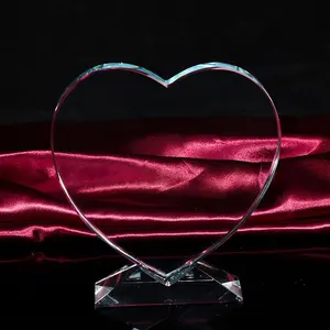 Fabrik liefern k9 Kristallglas Foto rahmen leer benutzer definierte digitale 3D-Bild Kristall Foto rahmen für Geburtstag Erinnerung Geschenke Hochzeit
