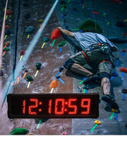 Chronomètre électronique YIZHI à affichage simple face de 5 pouces, chronographe, compte à rebours pour marathon, natation, course à pied