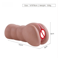 Realistischer Männlicher Masturbator Weiche Silikon-Taschenmuschi Manueller Stroker-Becher mit Vakuumsaugung Erotikspielzeug für Männer