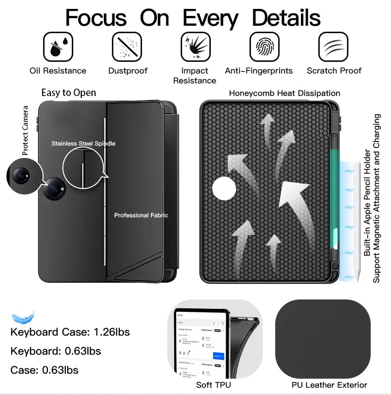 Oneplus Pad 2 Wireless Keyboard Case - Versatile & Durable