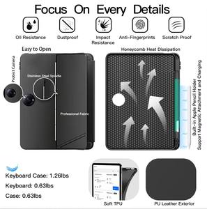 Funda con Teclado Inalámbrico para OnePlus Pad <span class=keywords><strong>2</strong></span>, con Ranura para Lápiz, Soporte Multiángulo y Cubierta de Teclado Resistente a Golpes - Product Image 5