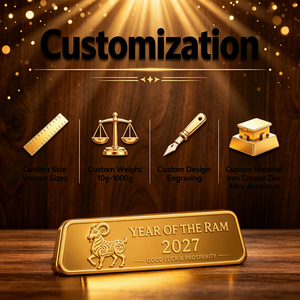 Barra Rettangolare Commemorativa Moderna in <span class=keywords><strong>Lega</strong></span> di Zinco Placcata <span class=keywords><strong>Oro</strong></span> con Drago Vichingo <span class=keywords><strong>Nordico</strong></span>, Collezione all'Ingrosso - Product Image 6