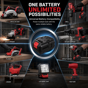 Kit de Herramientas Eléctricas Inalámbricas Versátiles, Herramientas Eléctricas Recargables con Batería para <span class=keywords><strong>Carpintero</strong></span>, Construcción y Servicio de Reparaciones - Product Image 2