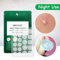 BREYLEE Soins de la peau 22 patchs Traitement de l'acné Cicatrisation des imperfections Traitement des boutons de nuit Patch anti-acné