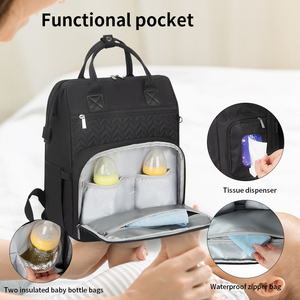 <span class=keywords><strong>Sac</strong></span> <span class=keywords><strong>à</strong></span> <span class=keywords><strong>dos</strong></span> de voyage extensible pour maman, imperméable, en Oxford 900D, pour les articles essentiels de bébé, <span class=keywords><strong>sac</strong></span> de nutrition - Product Image 5