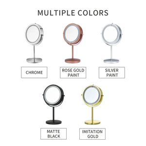 7 pulgadas <span class=keywords><strong>360</strong></span> rotación soporte <span class=keywords><strong>espejo</strong></span> Led doble cara escritorio maquillaje <span class=keywords><strong>espejo</strong></span> - Product Image 5