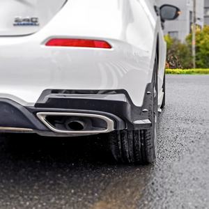 Welta New Wholesale Rear Bumper Extension <b>Aprons</b> Side Splitter Protector Carbon Look Bolt-On 11th Gen for for Hatchback - Product Image 4