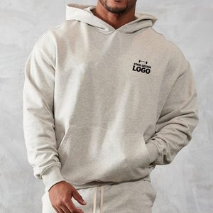 Sudadera con Capucha Corta y Holgada Unisex Personalizada de Felpa de Algodón de 400 Gsm, Sudadera con Capucha Bordada de Felpa Francesa Gruesa de 420 Gsm con Estampado Puff - Product Image 3