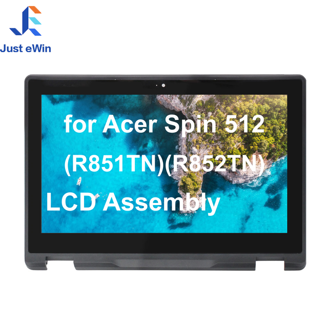 IPS LCD Touch Screen Digitizer Assembly with Stylus Pen Function for Chromebook Spin 512 Laptop New Repair Replacement