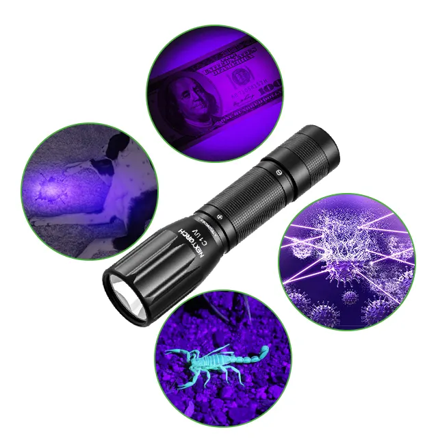 365 mm AA Schlussverkauf UV-Taschenlampe C1UV Nextorch uv-Licht Nachtlicht mit Taschenlampe Laternen led hochleistungs-schwarzes Licht