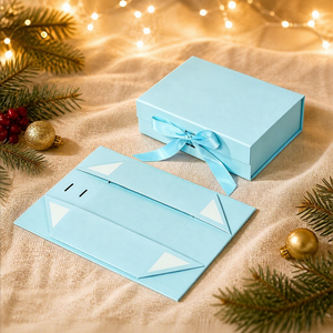 Individuell Bedruckte Luxuriöse Zusammenklappbare Geschenkbox mit Magnetverschluss, Rosa Starre Papierverpackung für Hautpflege, Parfüm, Kosmetik und Hochzeiten - Product Image 4