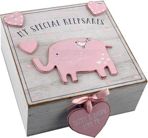 Wholesale Customized Vintage Baby Wooden Memories Keepsake Box for Girl