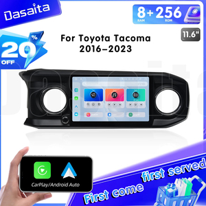 Unidad de cabeza estéreo multimedia del coche 10 pulgadas Android Radio 8 + 256G Carplay pantalla para Tacoma 2015-2023 - Product Image 3