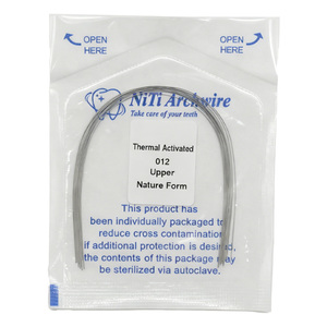 Alambre de arco dental ortodóntico de NiTi activado térmicamente, redondo y rectangular, personalizado para terapia oral - Product Image 1