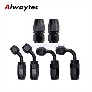 Nuevo negro <span class=keywords><strong>rojo</strong></span> AN6 6AN 90 grados combustible giratorio montaje manguera extremo aceite combustible adaptador - Product Image 1