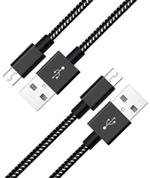 Câble de charge rapide Micro USB, synchronisation des données, nylon tressé, 100W, sans fil, durable, pour téléphone portable, tablette, appareil Android