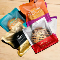 Sacs d'emballage personnalisés pour biscuits individuels, en plastique transparent de qualité alimentaire, thermoscellables, pour biscuits, beignets et snacks