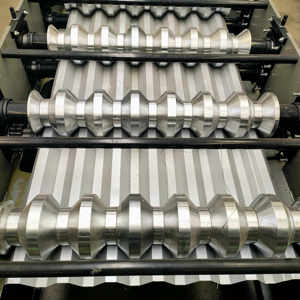 Doppio strato trapezoidale tetto ondulato rotolo formatura macchina per tegole in metallo - Product Image 4
