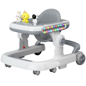 Marcheurs pour bébé Marcheur lumineux <span class=keywords><strong>LED</strong></span> pour enfants Bébé 4 en 1 Siège de marcheur pour tout-petits avec roues et musique - Product Image 3
