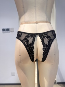 Lism Personalizzato, <span class=keywords><strong>Perizoma</strong></span> Sexy da Donna in Pizzo Traspirante, Senza Cavallo, con Apertura, a Vita Bassa, Effetto Push-Up, Hot, 3D - Product Image 3