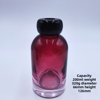 Bouteille d'aromathérapie en verre sodocalcique dégradé, flacon vide pour parfum d'intérieur, sans flamme, pour huiles essentielles volatiles, livraison immédiate