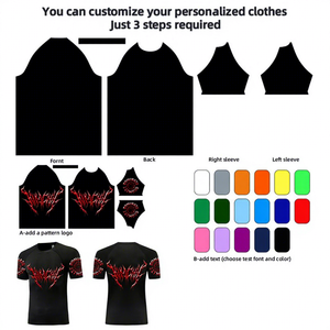 Custom Mens Short Sleeve <b>Compression</b> Rash Guard Polyester Cotton Quick Dry <b>Gym</b> T <b>Shirt</b> OEM Manufacturer - Product Image 5