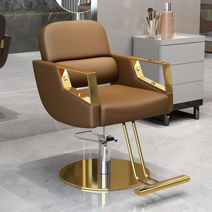 Ghế làm tóc salon hiện đại 2026, thiết kế độc đáo, chất liệu da cao cấp, màu vàng đỏ, giá rẻ, đặt làm theo yêu cầu. - Product Image 2