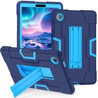 Casing silikon tugas berat untuk Lenovo Tab One 8.7 inci dengan dudukan universal di bagian belakang