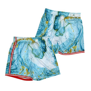 Fabricant de shorts en maille personnalisés shorts de basketball à la mode respirants à séchage rapide et à sublimation - Product Image 1