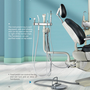 Sillón Dental Eléctrico Premium con <span class=keywords><strong>Motor</strong></span> Silencioso Reclinable en Posición Cero Ergonómica, Asiento de Espuma Viscoelástica que Reduce la Fatiga del Médico - Product Image 2
