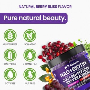 ไบโอคอมมีคอลลาเจน10000mcg ไบโอตินรีเวอราทรอลวิตามิน D3วิตามิน K2และสังกะสีผลิตจากโรงงาน - Product Image 6