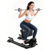 Appareil de Squat Sissy Robuste en Acier au Carbone Réglable 440lb pour Entraînement des Jambes et des Hanches à Domicile, Unisexe, OEM ODM Personnalisé