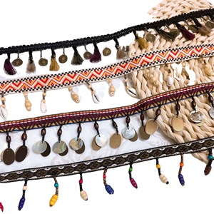 ผ้าถักลายรูปสัตว์สำหรับตัดเย็บเสื้อผ้ามีพู่ห้อยทำจากผ้าฝ้าย - Product Image 6