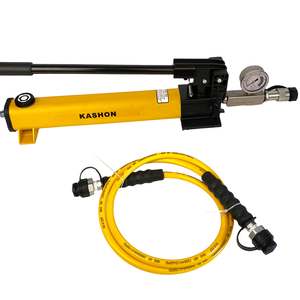 Juego completo de bomba manual hidráulica de dos velocidades con mismo diseño de <span class=keywords><strong>ENERPAC</strong></span>, juego de bomba manual con mangueras, con dos velocidades - Product Image 1