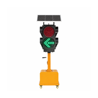 Feu de signalisation solaire portable à prix compétitif, 300 mm, visibilité 300 m, pour le contrôle des installations industrielles
