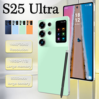 Smartphone S25 Ultra 5G Bingkai Logam RAM 16GB ROM 1TB Kamera AI 108MP 8800mAh Android 15 Ponsel Dual SIM